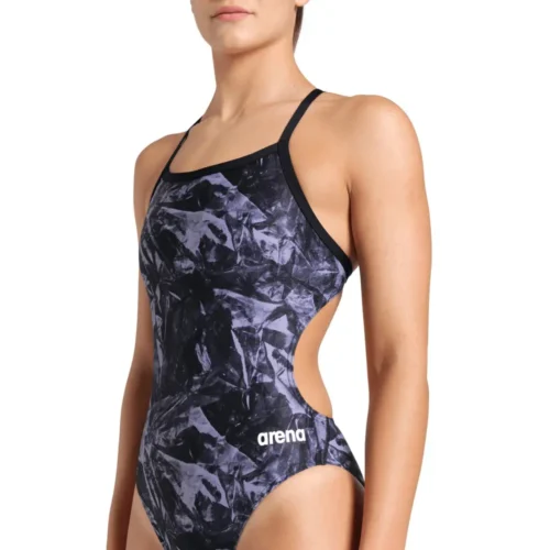 007910-500-WOMEN'S ARENA TEAM CRACKLE SWIMSUIT CHALLENGE BACK-005 Arena Kupaći kostim za plivanje - Team Crackle Challenge