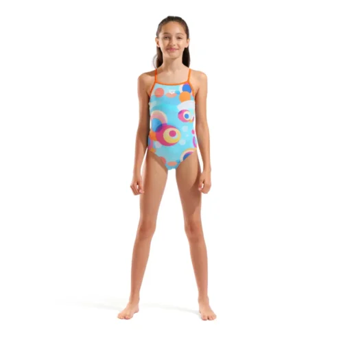 010718-853-G ARENA LEISURE SWIMSUIT LIGHTDROPBACK L-003 Arena Kupaći kostim za devojčice - Leisure Light Drop Back
