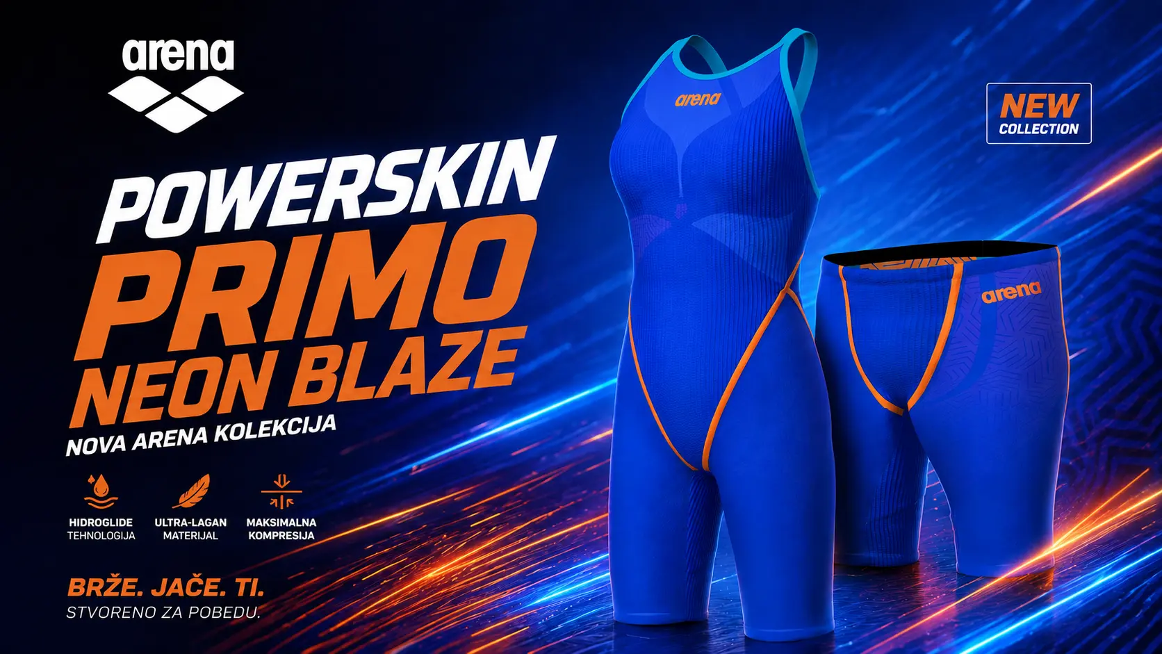 Oprema za plivanje i vaterpolo 1 Oprema za plivanje i vaterpolo Baner Primo Neon Blaze