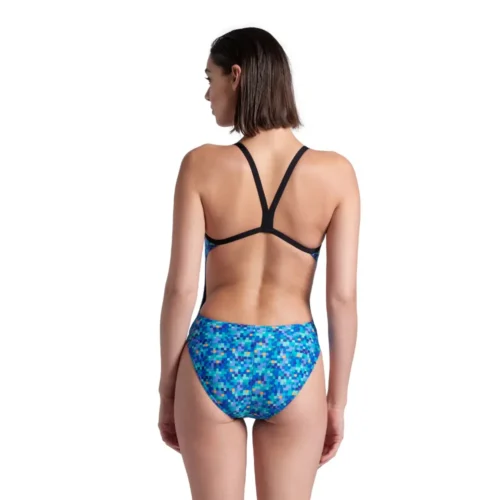 007154-580-WOMEN'S ARENA POOLTILES SWIMSUIT CHALLENGE BACK-02 Arena Kupaći kostim za plivanje - Pooltiles Swim Challenge