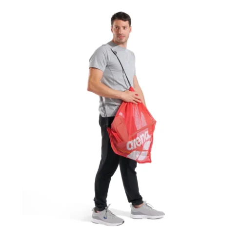 010240-600-ARENA ONE GO MESH BAG-008 Arena Mrežica za opremu - One Go Mesh Bag (Crvena)