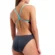 004766-588-WOMEN'S TEAM SWIMSUIT CHALLENGE SOLID-005 Arena Kupaći kostim za plivanje - Team Challenge Solid Asphalt Water Limited Edition