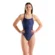 010156-700-W ARENA SNAKESKIN SWIMSUIT CHALLENGE-001 Arena Kupaći kostim za plivanje - Snakeskin Challenge Back Navy