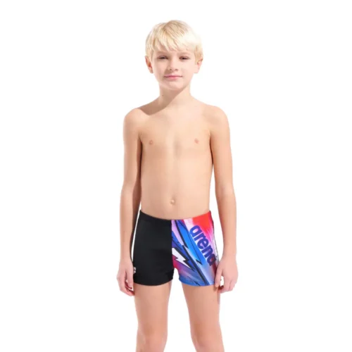 011793-550-B ARENA LOUD SWIM SHORT-001 Arena Kupaće gaće za dečake - Loud Swim Short Black Multi