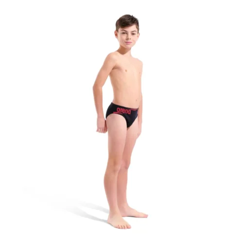 011815-503-B ARENA BOLD SWIM BRIEFS-003 Arena Kupaće gaće za dečake - Bold Swim Briefs Black Bright Coral