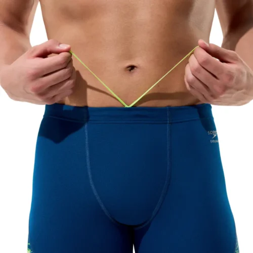 8-005190005-W1 (1) Speedo Kupaće gaće za plivanje - Spliced Printed Jammer Blue