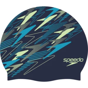 8-08385002-Y2 Speedo Kapa za plivanje - Printed Peacoat Pale Clover Blue