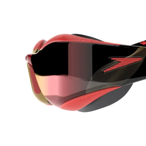 8-12818007-Z1 Speedo Fastskin Hyper Elite Mirror Black Red - Naočare za plivanje