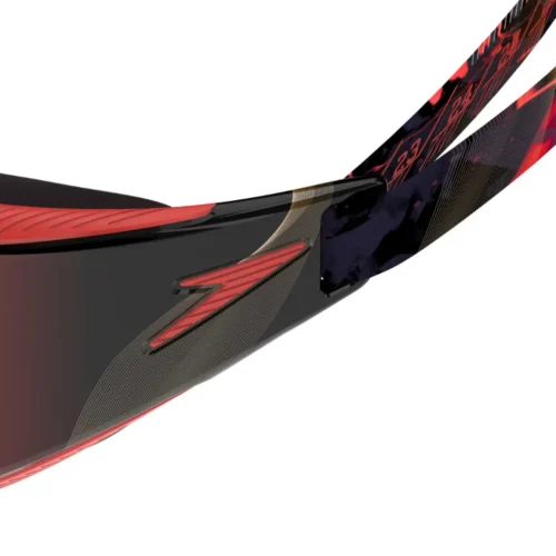 8-12818007-Z4 Speedo Fastskin Hyper Elite Mirror Black Red - Naočare za plivanje