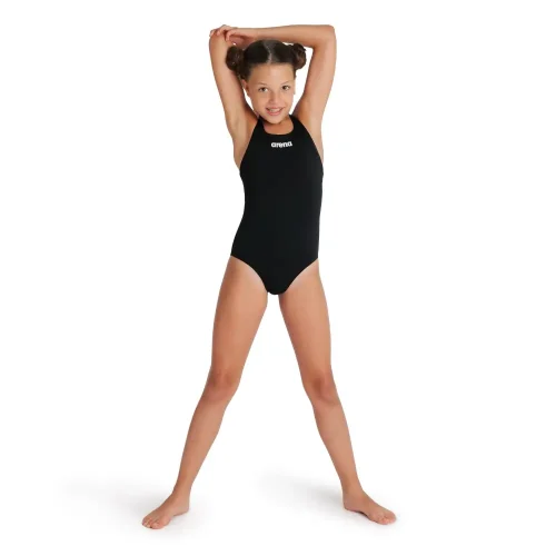 004762-550-GIRL'S TEAM SWIMSUIT SWIM PRO SOLID-003 Arena Kupaći kostim za devojčice - Swim Pro Solid Black