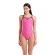 011649-590-W ARENA FLORAL SWIMSUIT CHALLENGE BACK-001 Arena Kupaći kostim za plivanje - Challenge Back Floral Pink